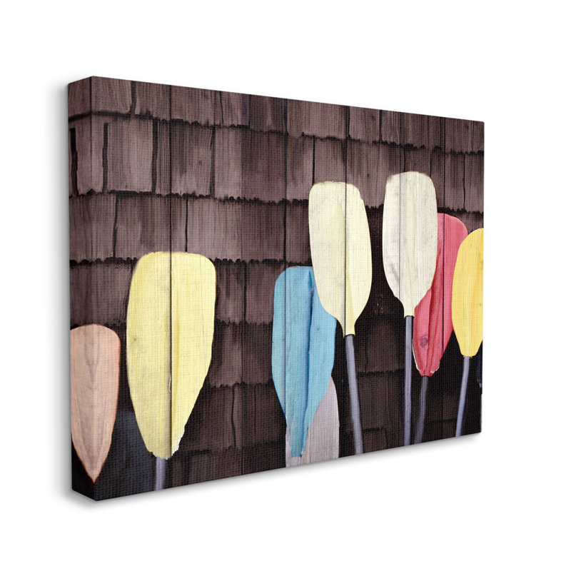 «Rustic Boat Oars» par Kim Allen, H 16 po x l 20 po x P 1,5 po
