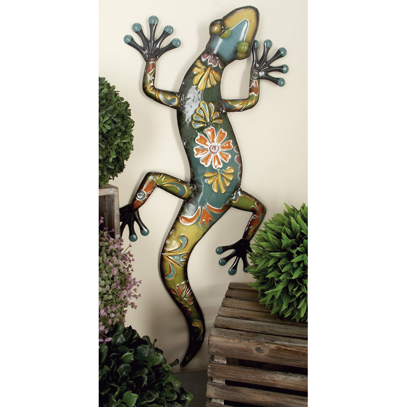 Décoration murale en métal pour l'extérieur, Orange