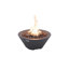 Foyer rond en béton Portland de 68,5 cm (27 po) avec support pour couvercle de bouteille de propane-110782576-110782574