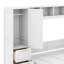 Lit escamotable double avec placard et tiroirs-122195634