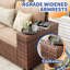Ensemble de conversation modulaire en rotin pour 7 personnes avec coussins-101984280-101984277