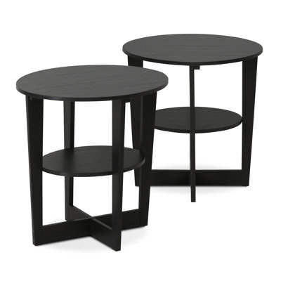 Bozko 2 Piece Oval Side Table Set