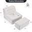 Fauteuil à billes pour adultes avec repose-pieds