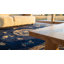 Hand Knotted Wool Area Rug in Blue