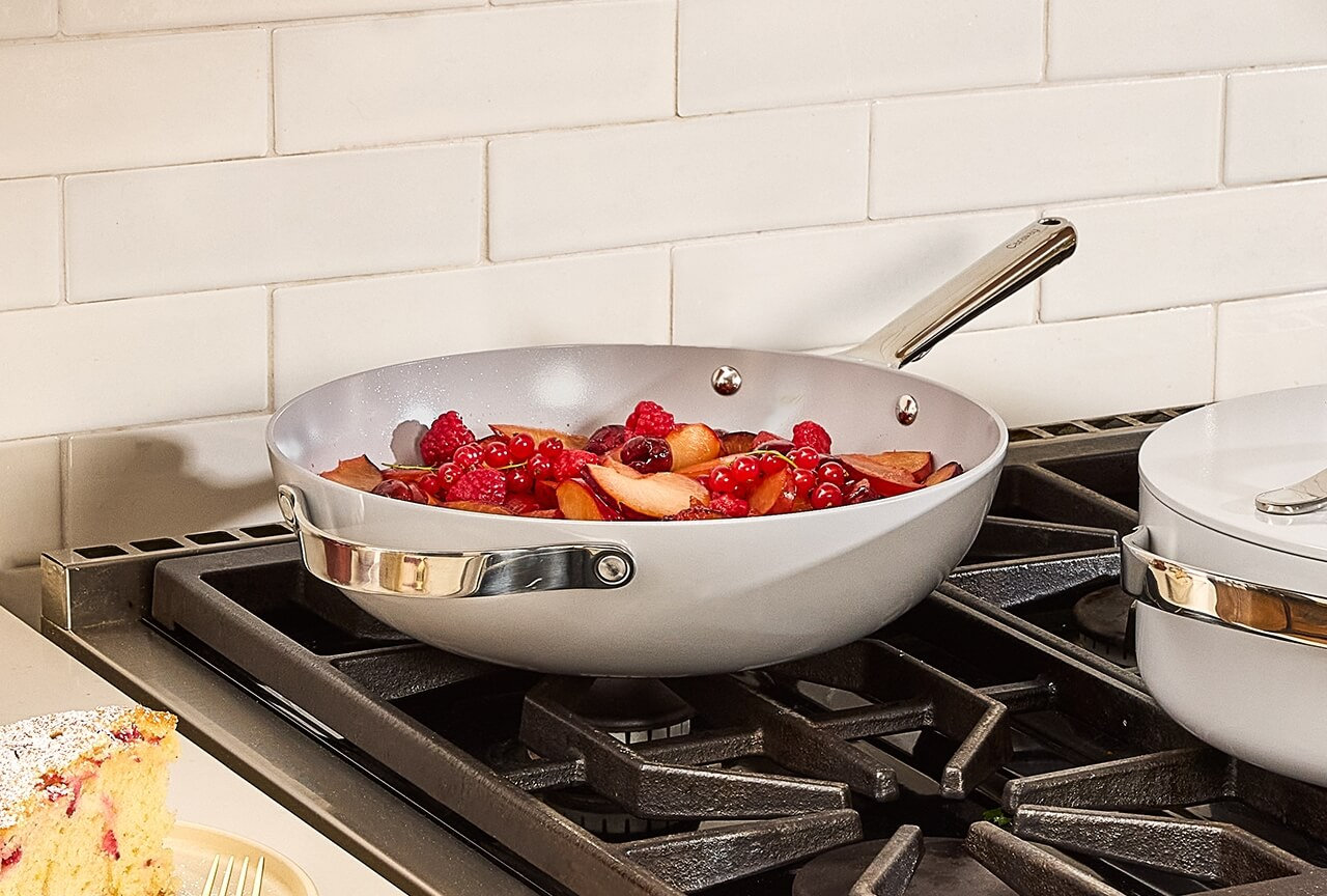 Caraway Nonstick Ceramic Fry Pan, 12", Gray
