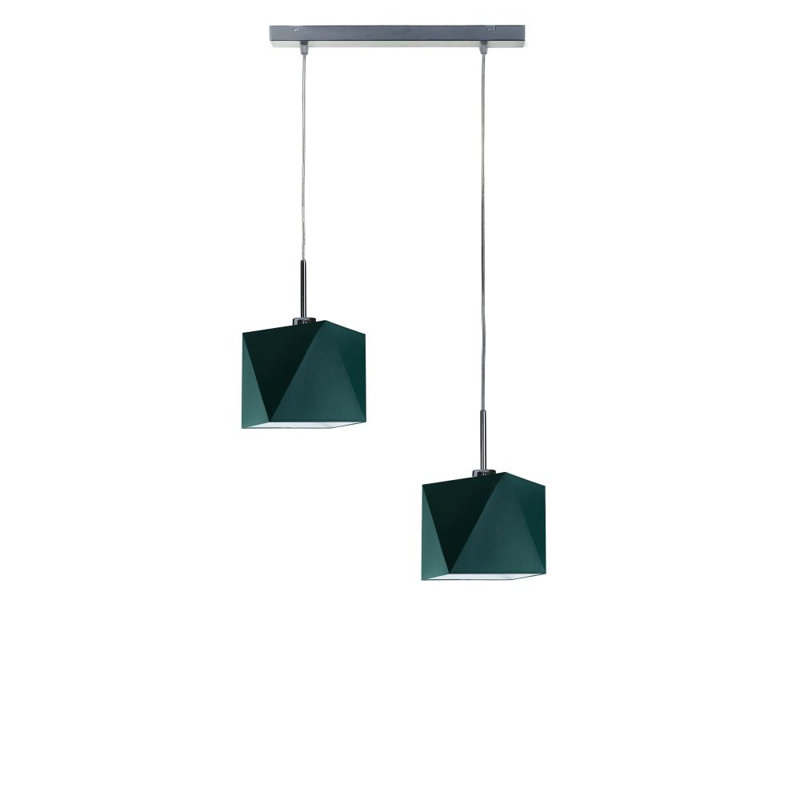 Deneesha 2 - Light Kitchen Island Pendant, Emerald, Grey
