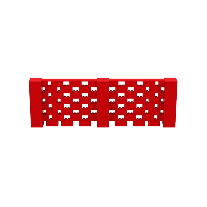 Ensemble mural 4 po de haut Everblock, Rouge, 144"