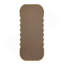 Miroir surdimensionné en bois 31,4 x 1,4 x 74 po avec cadre brun unique