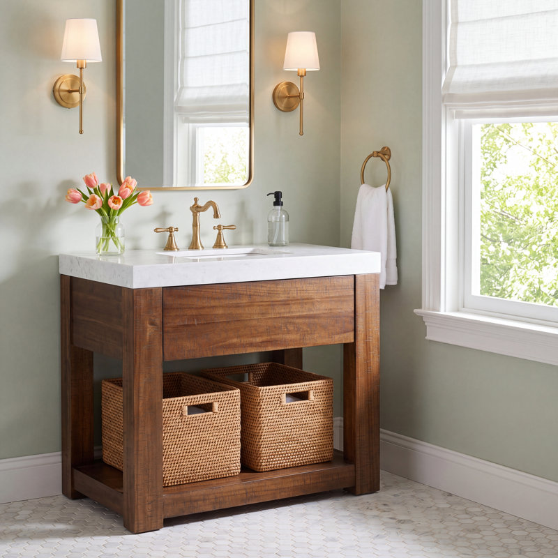 Console en bois massif Grayab Annabella, 36"