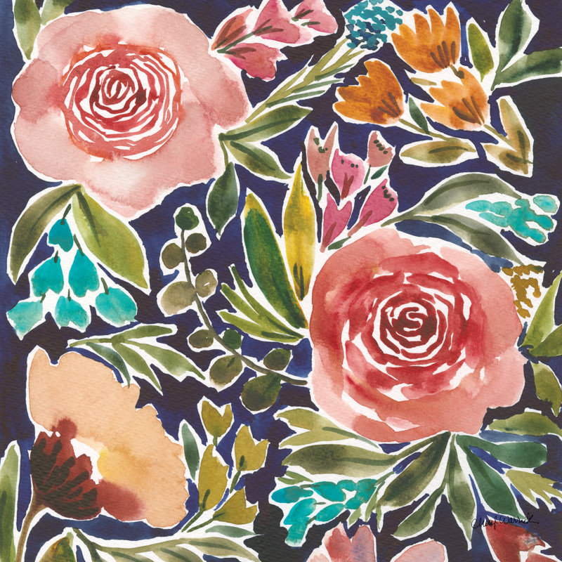 Flower Patch IV by Cheryl Warrick - Wrapped Canvas Art Prints, 46cm H x 30cm W 3.8cm D