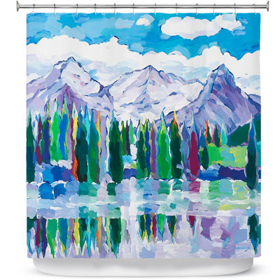 Rideau de douche simple sentries paysages