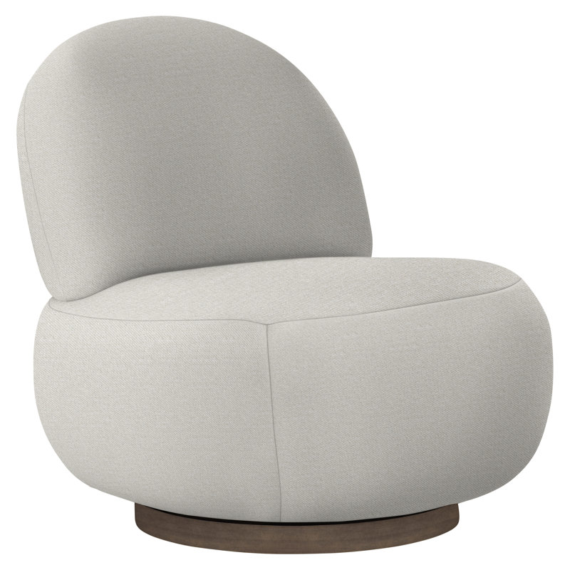 Lulu Slipper Chair, Aged Gray, White 5555-000
