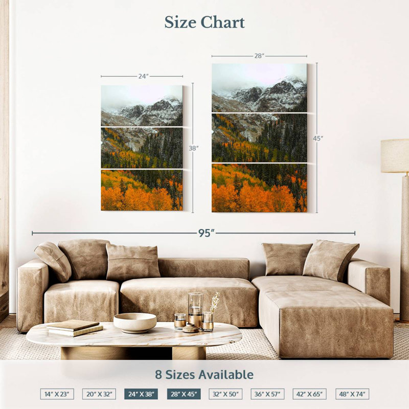 Masam Orange Flames, 38" H x 24" W