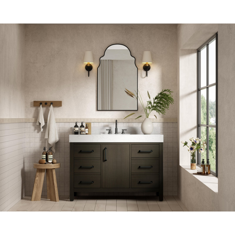 Ensemble de meuble-lavabo simple 48 po_VF60648-BS, Brun moka