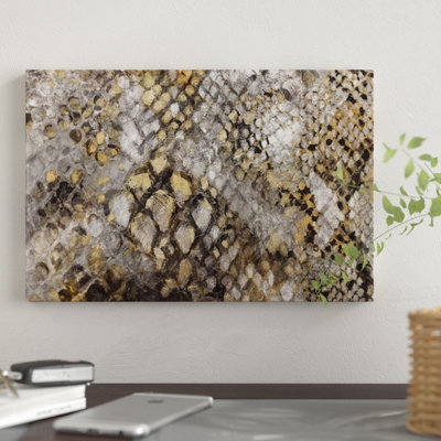 « serpent skin », impression sur toile