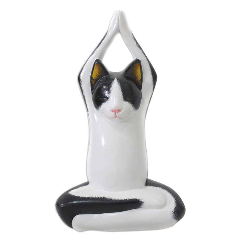 Figurine pour chat sky yoga tuxedo Evelien