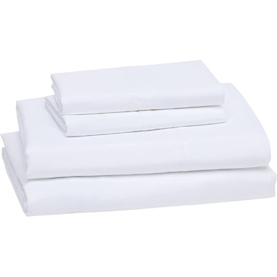 Ensemble de draps 100 % coton à fibres longues haut de gamme Milano à contexture de 1000 fils