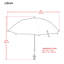 Parasol de plage avec parasol ajustable 4 pi Wave Beach-223838496