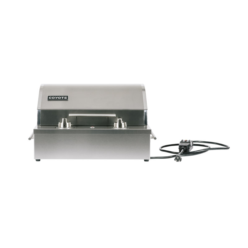 Coyote Grills 18'' W x 16'' D Indoor/Outdoor Use Single Burner Built-In Electric Grill