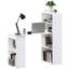 Bureau d'ordinateur L 47,25 po avec 6 tablettes et tablettes de rangement-1830327582