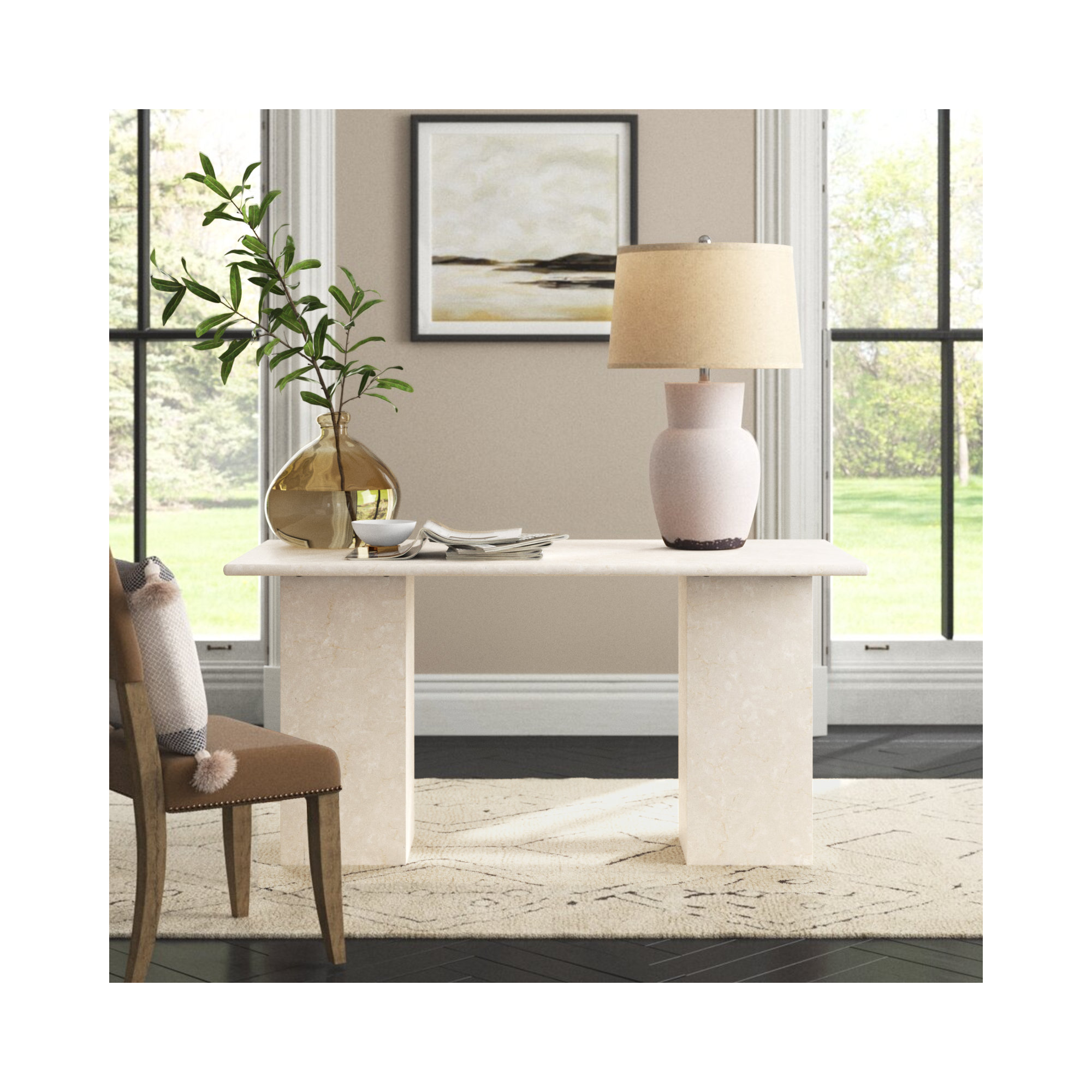 Agatha Writing Desk, Cream