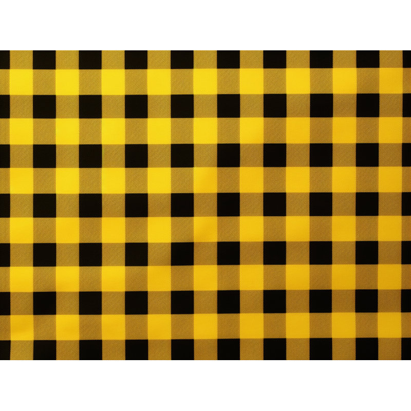 Rideau de douche Suhaymah Gingham, L 84 po x l 70 po