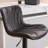 Swivel Adjustable Height Faux Leather Bar Stool-376865812