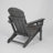 HDPE Folding Adirondack Chair - Weather-Resistant Outdoor Chair with Dual Cup Holders, 350lb Capacity & Wood Grain Texture for Patio, Deck, and Garden Relaxation-493213937