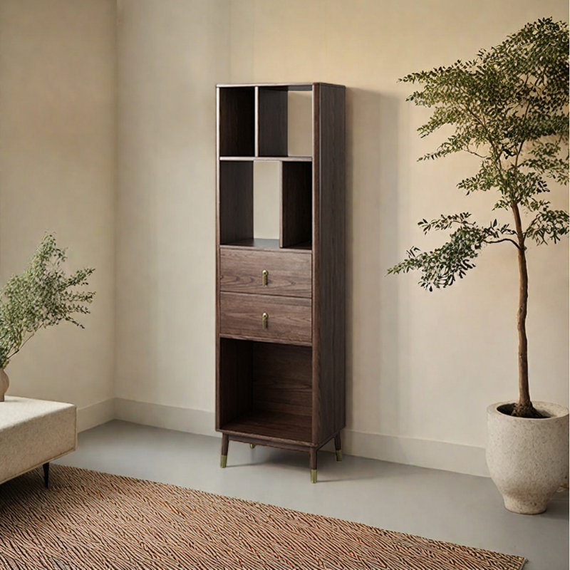 All Solid Wood Simple Style Bookcase