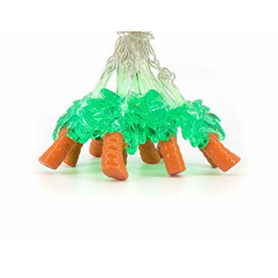 Schaffa ProductWorks Battery-Operated Ultra LED Lights with Timer Feature, 10 Lights, Palm Trees