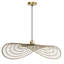 Luminaire suspendu rond en laiton industriel 15,75 po Emma