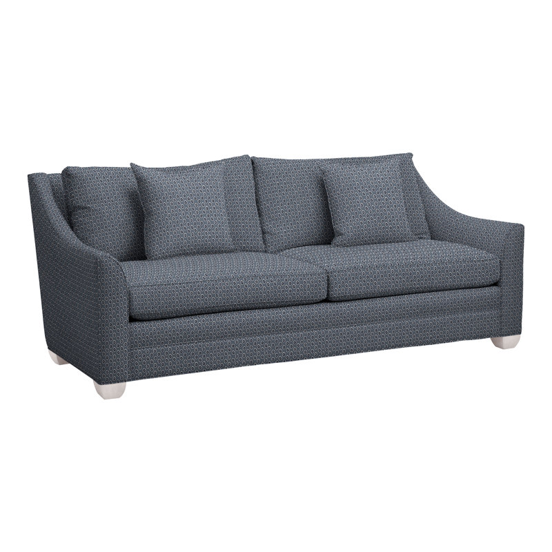 Nicholas Sofa, Perigold Rise Indigo, Dove Gray