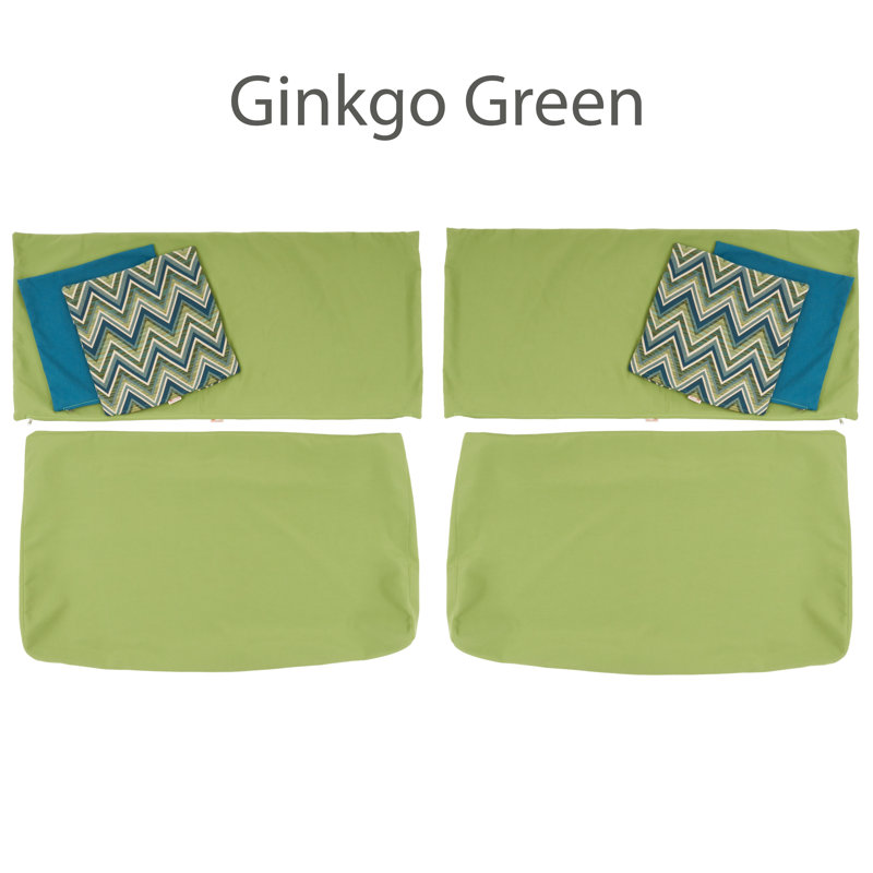 Outdoor Sunbrella Sofa Cushion Cover, Canvas Green Sunbrella® Canvas, 25'" W x 5" D