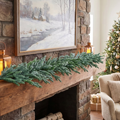 60" Real Touch Winter Mini Fir Garland