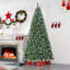 The Holiday Aisle® 7.5 Ft Artificial Christmas Tree Hinged With 560 Warm Led Lights & 267 Red Berries-2027985240