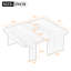 Ensemble de table basse moderne et minimaliste, table basse rectangulaire avec motif d'épissure, table de combinaison multifonctionnelle-2029683844