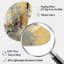 Yellow And Grey Beyond The Canvas II - Abstract Painting Boom Shape Irregular Metal Wall Decor-103974118