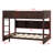 Bunk Bed With Built-In  Ladder And Safety Guardrails-246824274