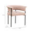 Chaise en chenille performance rose clair Taylor