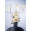 Lampe de table en aluminium noir D15x26,7