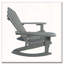 Chaise Adirondack inclinable en bois