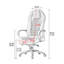 Fauteuil de bureau orange + argenté réglable en cuir véritable + similicuir + alliage d'aluminium