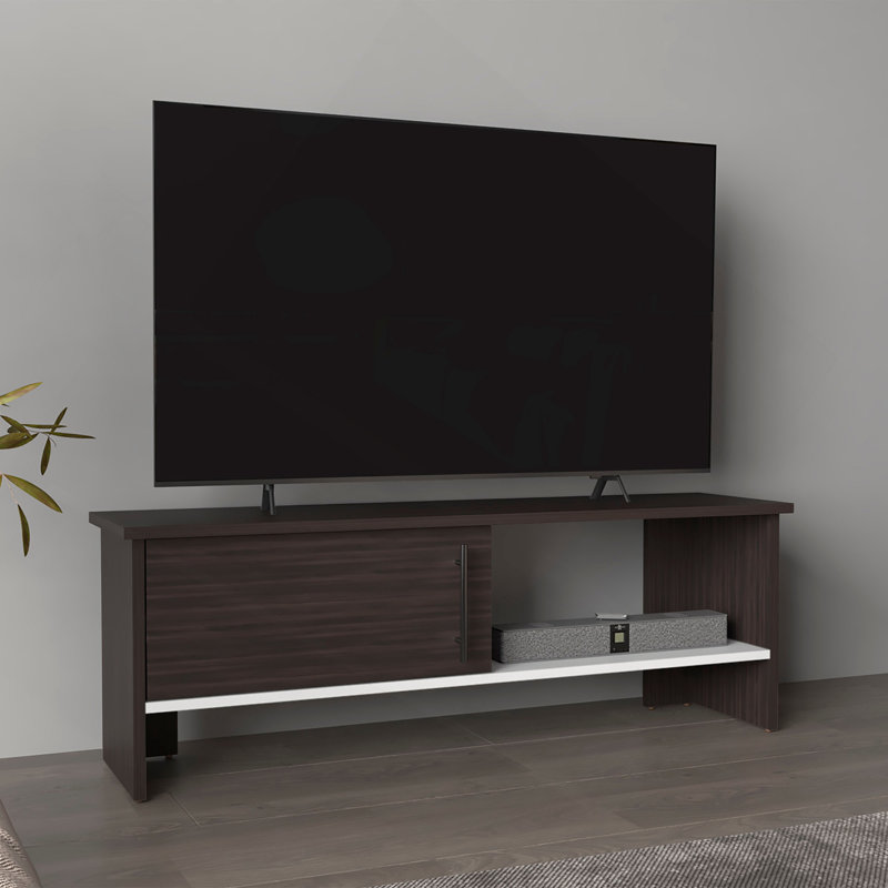 Meuble télé, 1 porte, 1 tablette