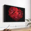 Impression sur toile Blooming Red Dahlia-1855557700