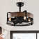 20.6" Caged Ceiling Fan With Lights And Remote Control