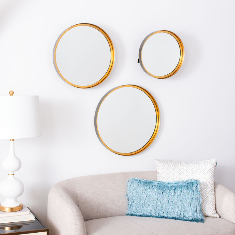 Effiom Mirror, Gold/Black