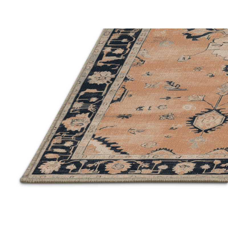 Tapis brun lavable à la machine, Rectangle 6 pi x 9 pi
