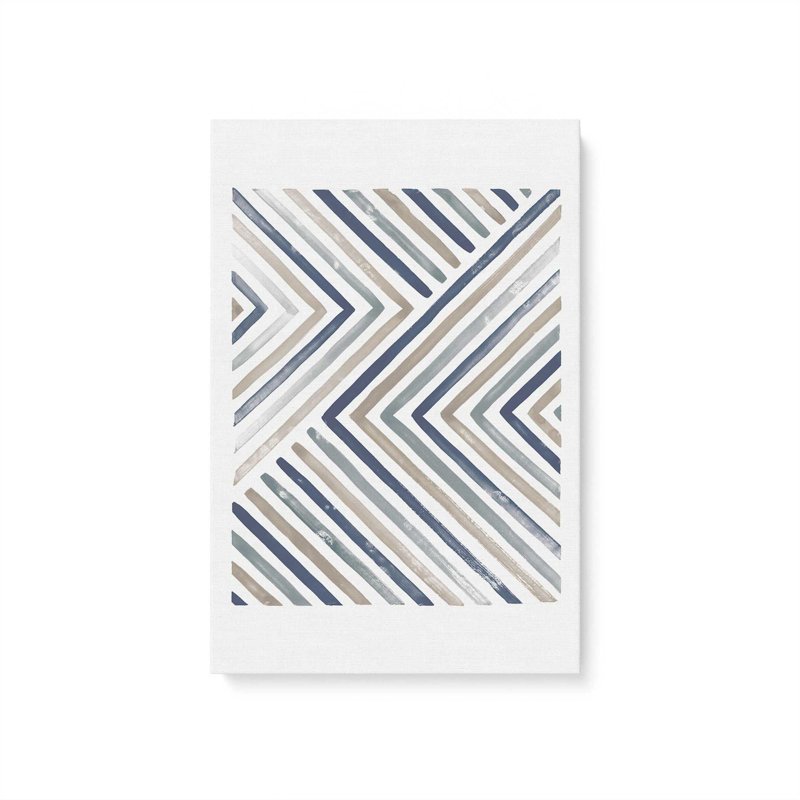 Linear Visions I, toile tendue, H 48 po x l 32 po