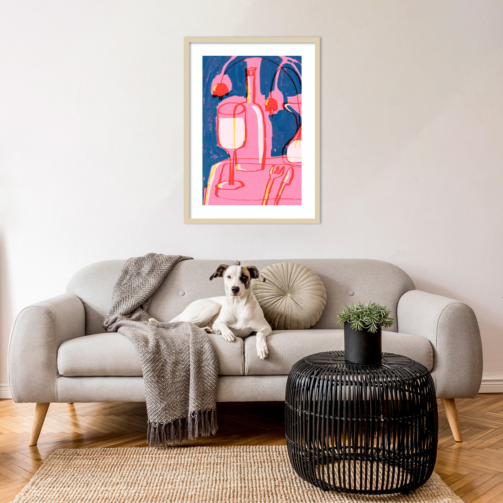 Galya "Neon Still Life No. 4" Print, Brown, 33" H x 24" W
