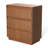 Dejesus 27.5"W 3-Drawer Dresser Single Dresser With Waveform Fluted Panel 